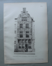 Holzstich Architektur Utrecht 1887 Wohnhaus 1619
